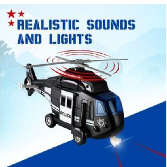 Wolvolk Police👮🏻Helicopter🚁11” w Lights🚨& Sound🚨NIB📦 - Picture 10 of 10